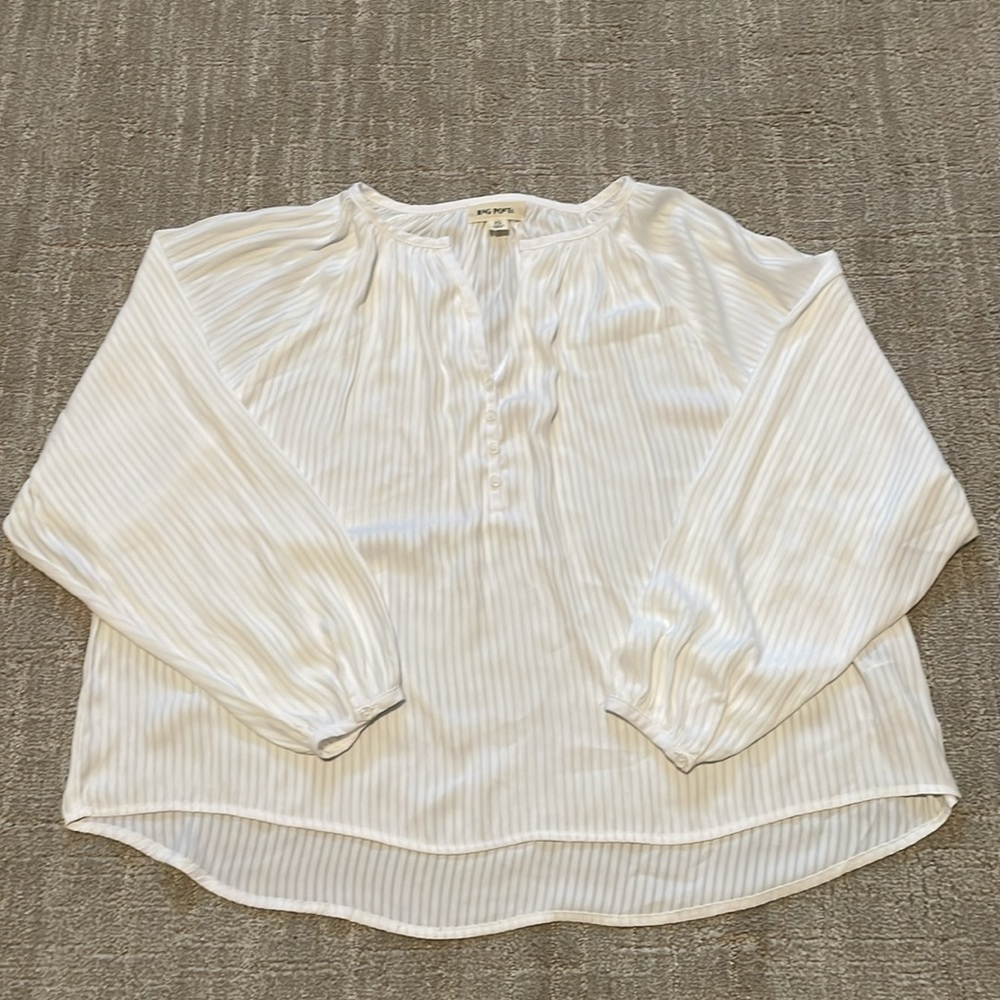 Rag Poets white blouse sz XS - Picture 3 of 6